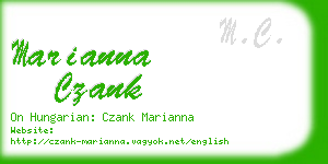 marianna czank business card